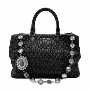 Gucci Handbag GG Canvas Leather Black
